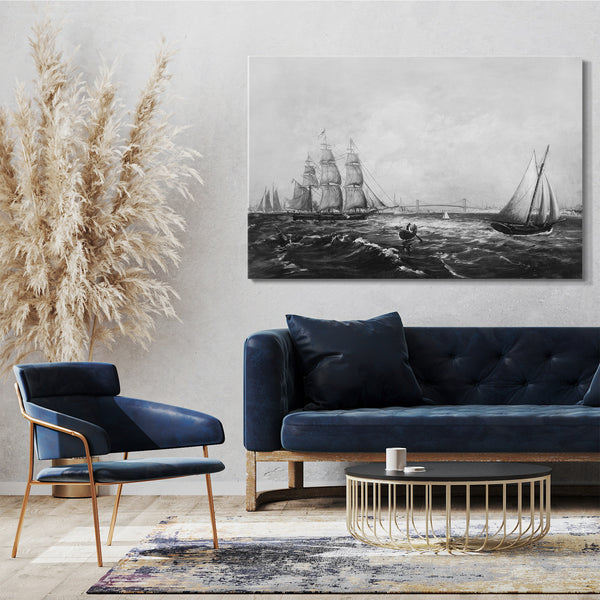 Leinwandbild J. C. Wales - New York Bay und Hafen