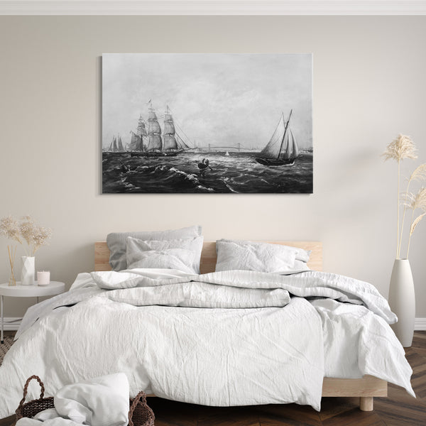 Leinwandbild J. C. Wales - New York Bay und Hafen