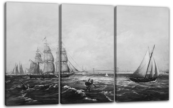 Leinwandbild J. C. Wales - New York Bay und Hafen