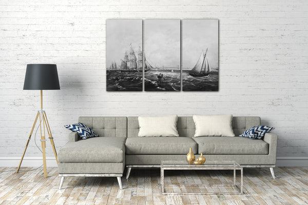 Leinwandbild J. C. Wales - New York Bay und Hafen