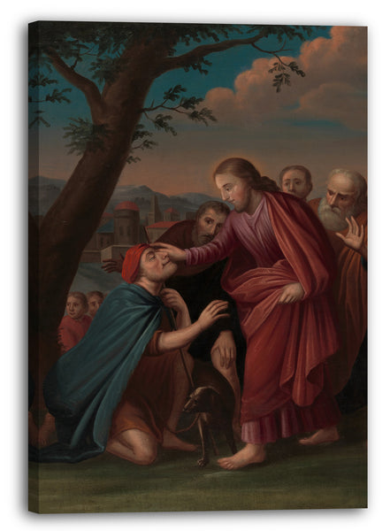 Leinwandbild Gerardus Duyckinck I - Christus heilt den Blinden