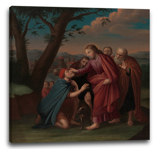 Leinwandbild Gerardus Duyckinck I - Christus heilt den Blinden