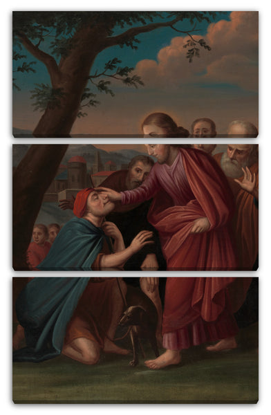 Leinwandbild Gerardus Duyckinck I - Christus heilt den Blinden