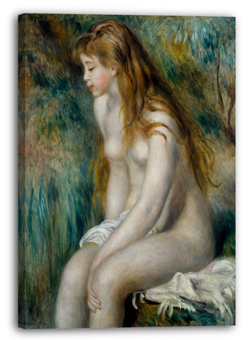 Leinwandbild Auguste Renoir - Junges Mädchen badet