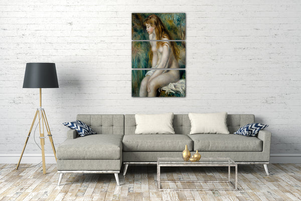 Leinwandbild Auguste Renoir - Junges Mädchen badet