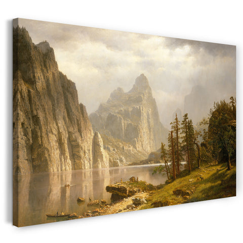 Leinwandbild Albert Bierstadt - Merced River, Yosemite Valley