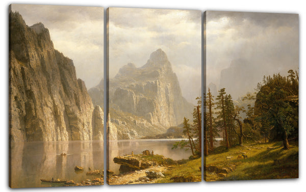 Leinwandbild Albert Bierstadt - Merced River, Yosemite Valley