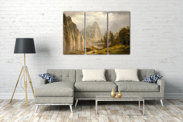 Leinwandbild Albert Bierstadt - Merced River, Yosemite Valley