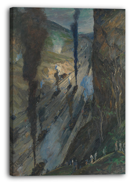 Leinwandbild Jonas Lie - Die Eroberer (Culebra Cut, Panamakanal)