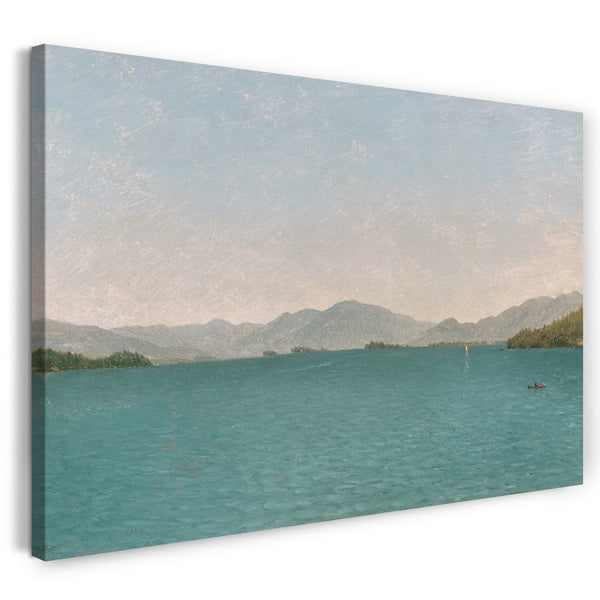 Leinwandbild John Frederick Kensett - Lake George, Studie im Freien
