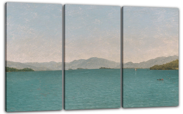 Leinwandbild John Frederick Kensett - Lake George, Studie im Freien