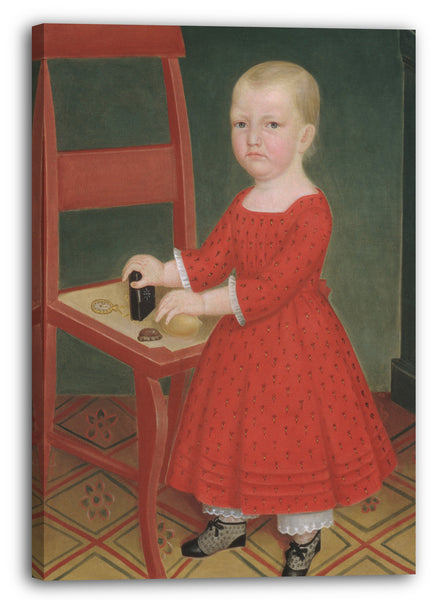 Leinwandbild ca. 1840-50 - Junge mit blonden Haaren