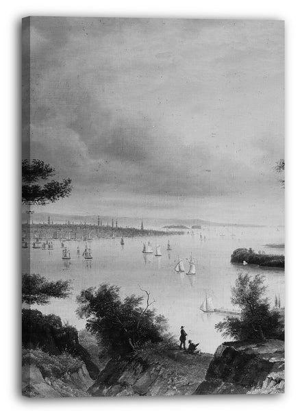 Leinwandbild ca. 1840 - Ansicht von New York von Weehawken