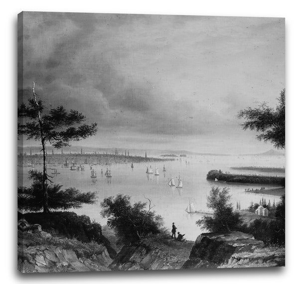 Leinwandbild ca. 1840 - Ansicht von New York von Weehawken