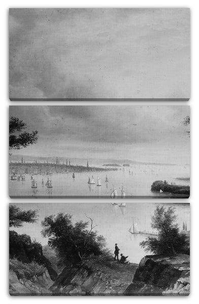Leinwandbild ca. 1840 - Ansicht von New York von Weehawken