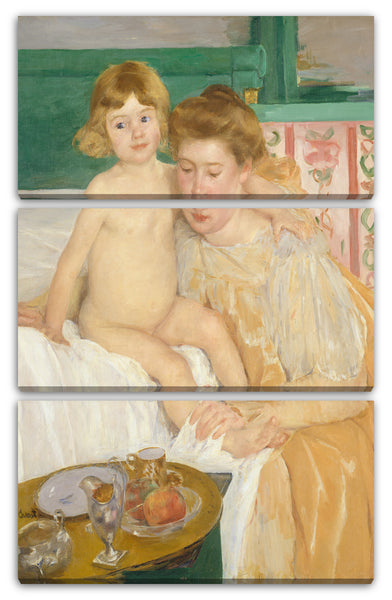Leinwandbild Mary Cassatt - Mutter und Kind (Baby steht von seinem Nickerchen auf)