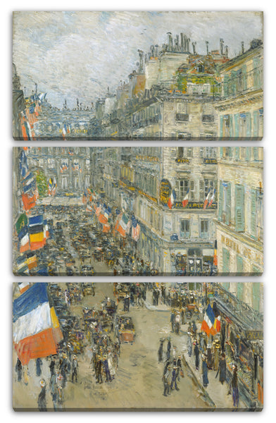Leinwandbild Childe Hassam - 14. Juli, Rue Daunou, 1910