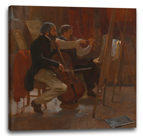 Leinwandbild Winslow Homer - Das Atelier