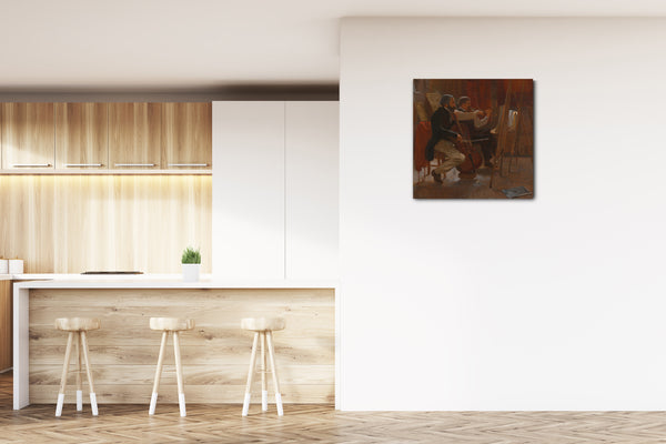 Leinwandbild Winslow Homer - Das Atelier