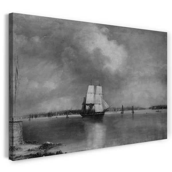 Leinwandbild Edmund C. Coates - Bucht und Hafen von New York von Bedlow's Island