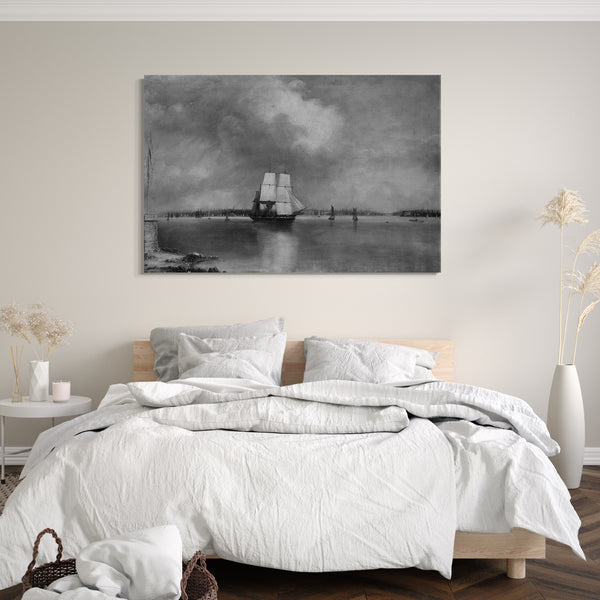 Leinwandbild Edmund C. Coates - Bucht und Hafen von New York von Bedlow's Island