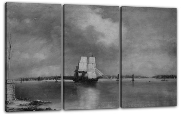 Leinwandbild Edmund C. Coates - Bucht und Hafen von New York von Bedlow's Island