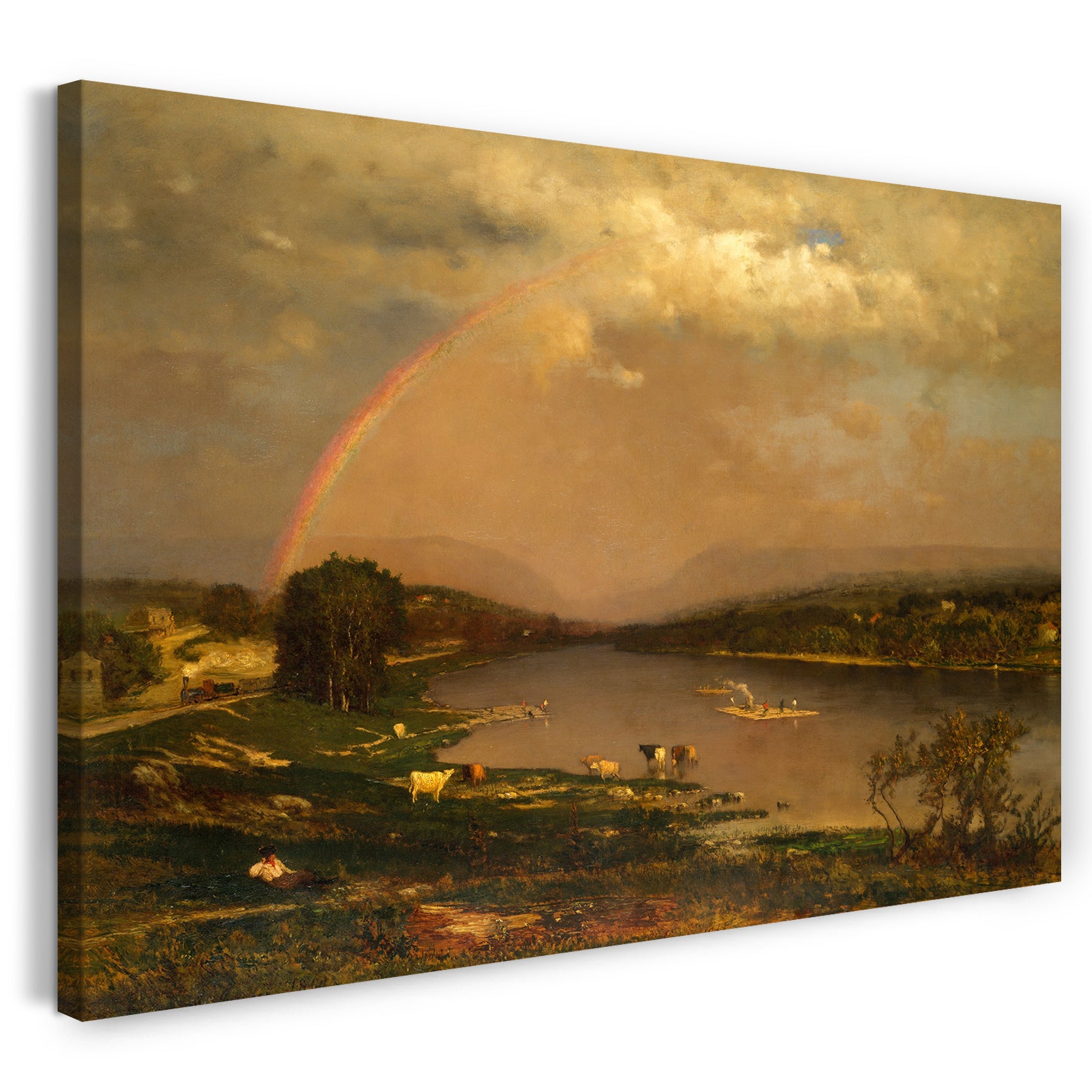 Leinwandbild George Inness - Delaware-Wasserlücke