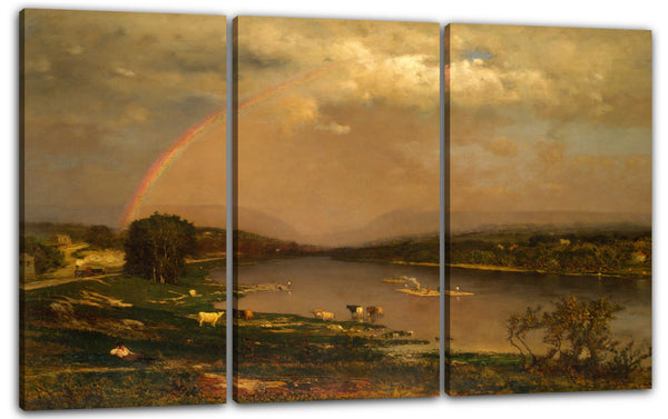 Leinwandbild George Inness - Delaware-Wasserlücke