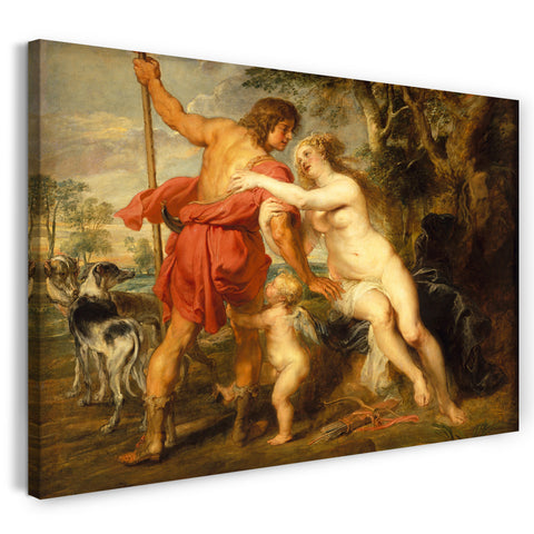 Leinwandbild Peter Paul Rubens - Venus und Adonis