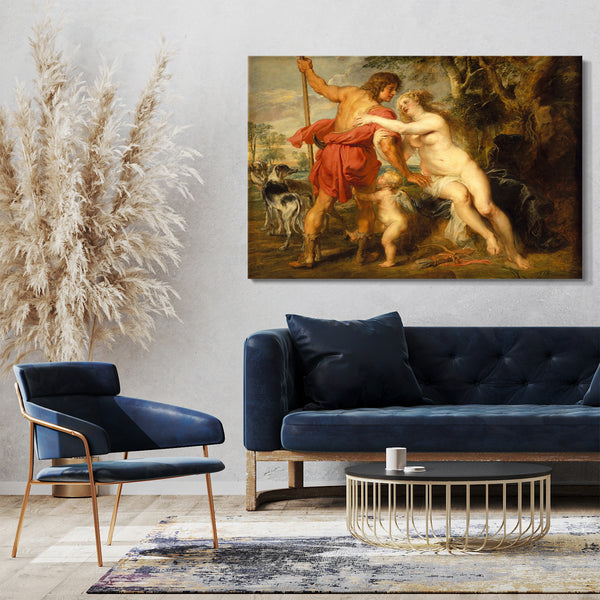 Leinwandbild Peter Paul Rubens - Venus und Adonis