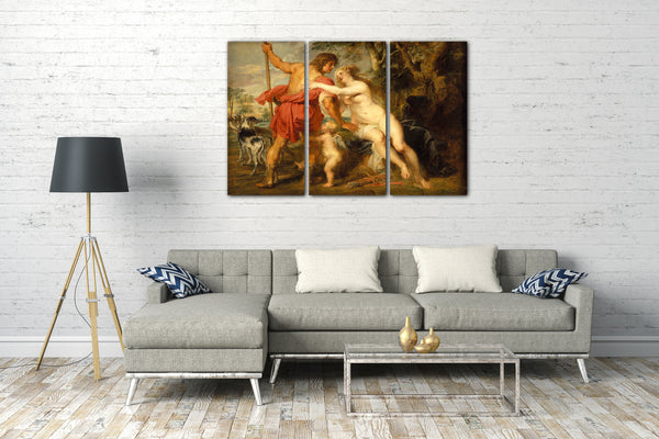 Leinwandbild Peter Paul Rubens - Venus und Adonis