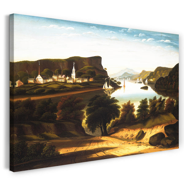 Leinwandbild Thomas Chambers - Lake George und das Dorf von Caldwell