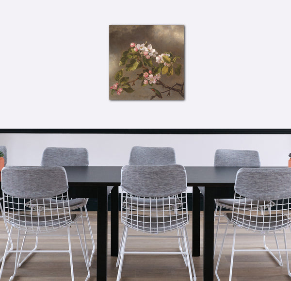 Leinwandbild Martin Johnson Heade - Kolibri und Apfelblüten
