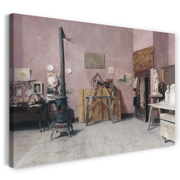 Leinwandbild Louis Moeller - Das Atelier des Bildhauers