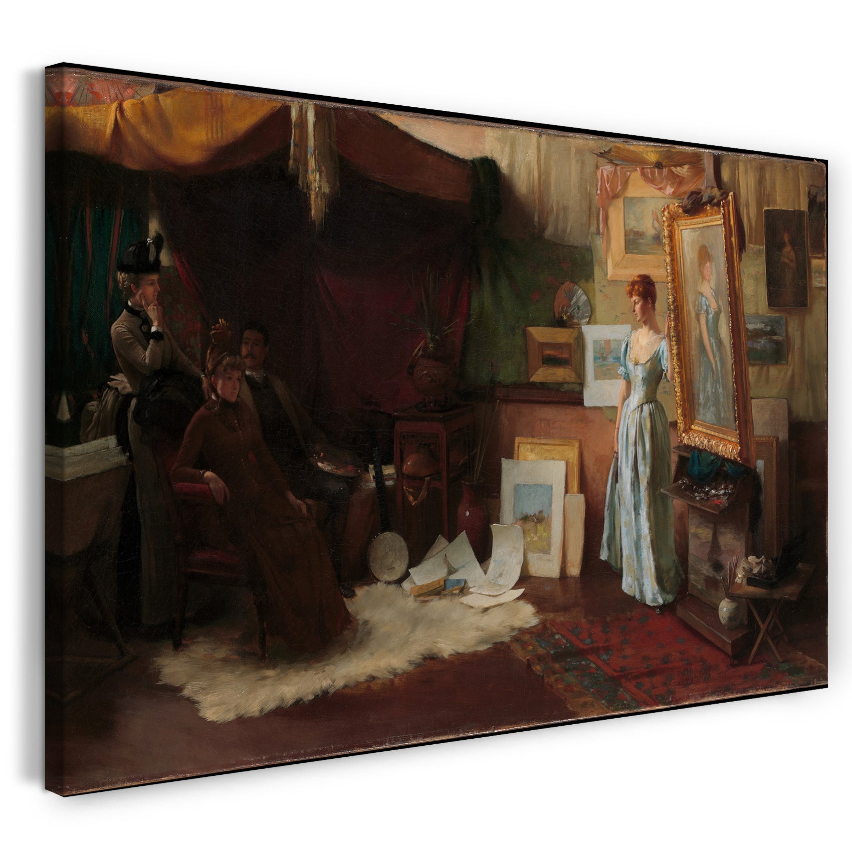 Leinwandbild Charles Courtney Curran - Ausstellungskritiker