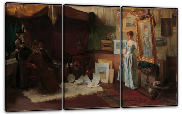 Leinwandbild Charles Courtney Curran - Ausstellungskritiker