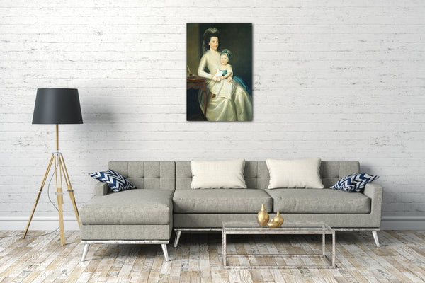 Leinwandbild Ralph Earl - Lady Williams und Kind