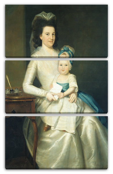 Leinwandbild Ralph Earl - Lady Williams und Kind