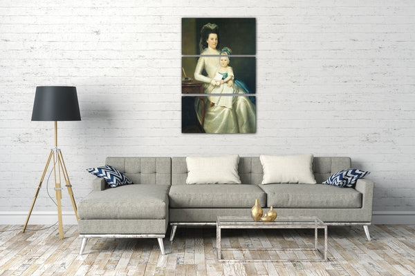 Leinwandbild Ralph Earl - Lady Williams und Kind
