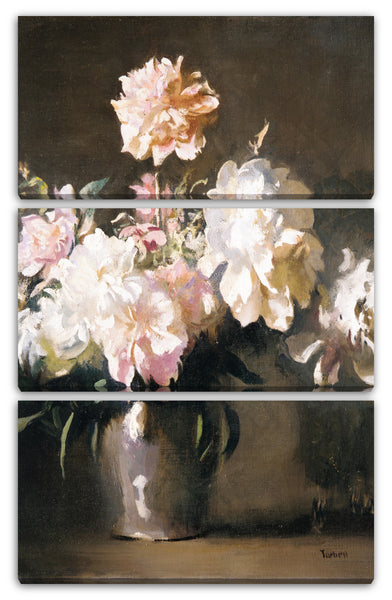 Leinwandbild Edmund Charles Tarbell - Stillleben: Vase mit Pfingstrosen