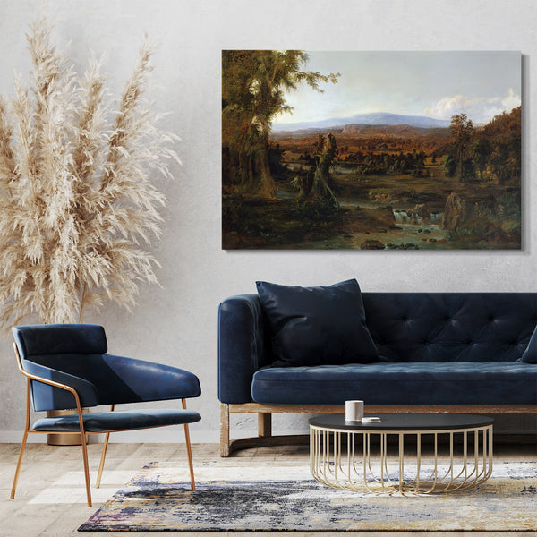 Leinwandbild Robert S. Duncanson - Landschaft mit Hirten
