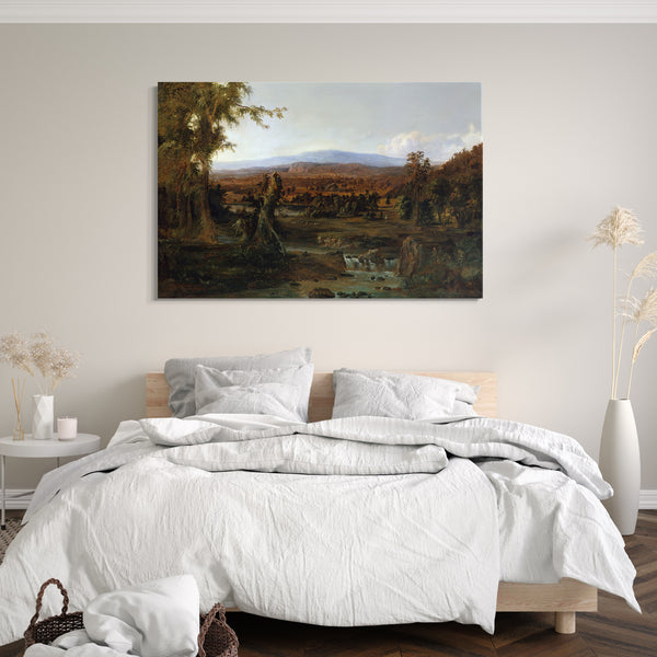 Leinwandbild Robert S. Duncanson - Landschaft mit Hirten