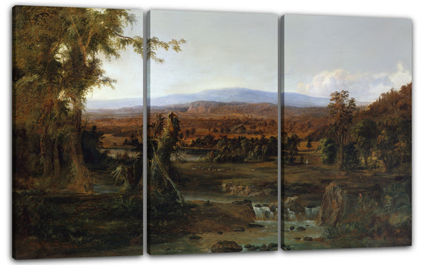 Leinwandbild Robert S. Duncanson - Landschaft mit Hirten
