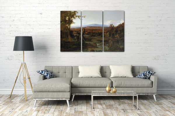 Leinwandbild Robert S. Duncanson - Landschaft mit Hirten