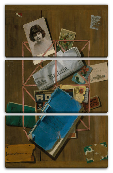 Leinwandbild John F. Peto - Alte Souvenirs