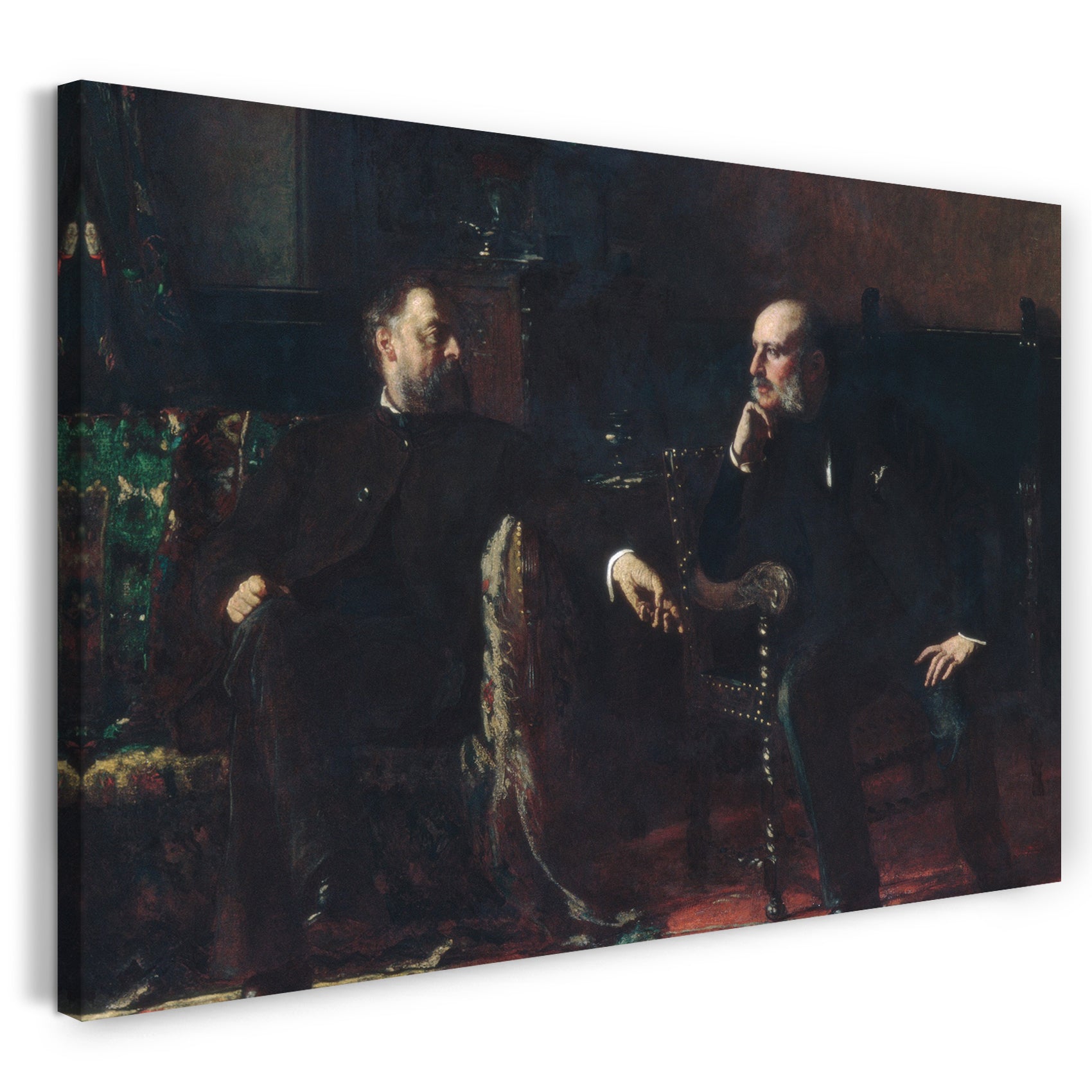 Leinwandbild Eastman Johnson - Das Finanzierungsgesetz