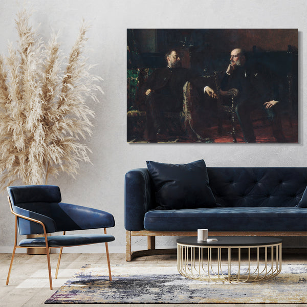 Leinwandbild Eastman Johnson - Das Finanzierungsgesetz