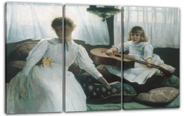Leinwandbild Julian Alden Weir - Pausenstunden