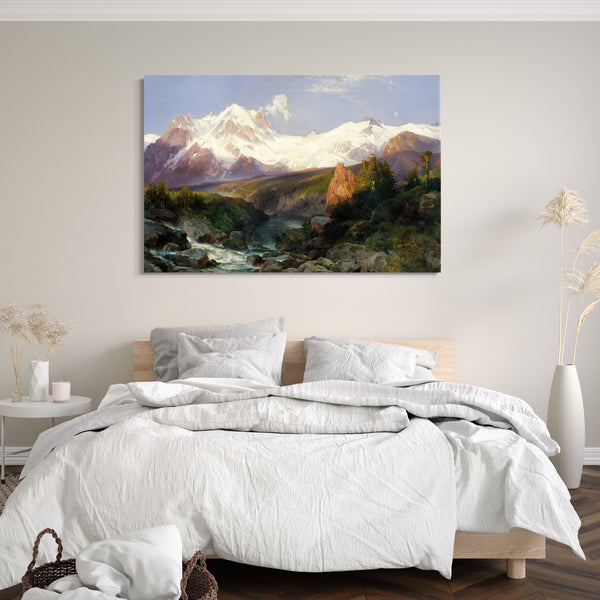Leinwandbild Thomas Moran - The Teton Range