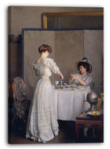 Leinwandbild William McGregor Paxton - Teeblätter